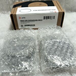 NEW PAIR OF POLY TRIO C60 EXPANSION MICROPHONES 2200-86430-001